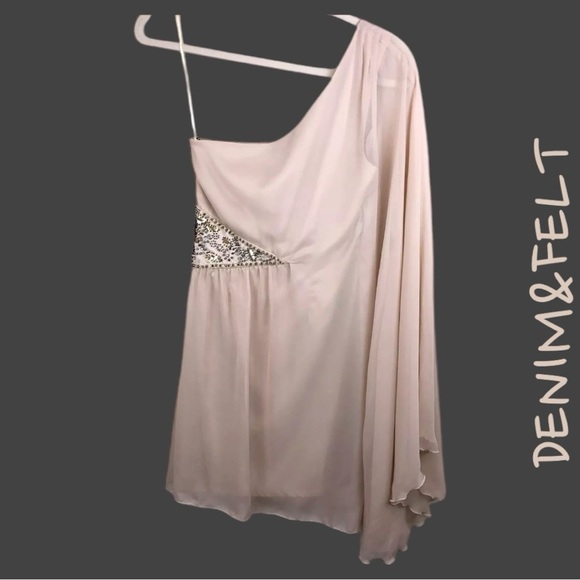 Free People Beige Dancing Moonlight Formal/Semi Formal Beaded/Jeweled Dress| EUC - Picture 8 of 10